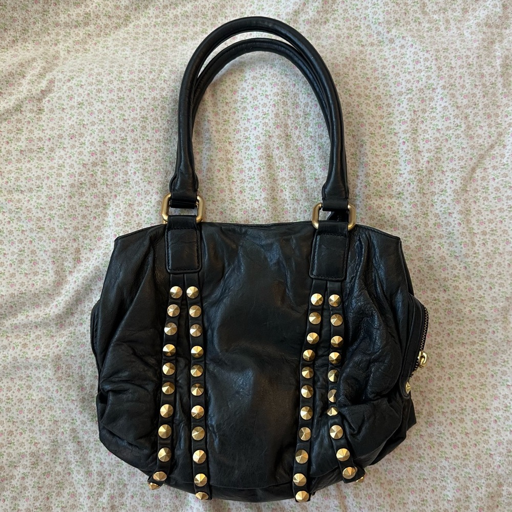 Treesje Studded Thirst Handbag 100% Leather Bag